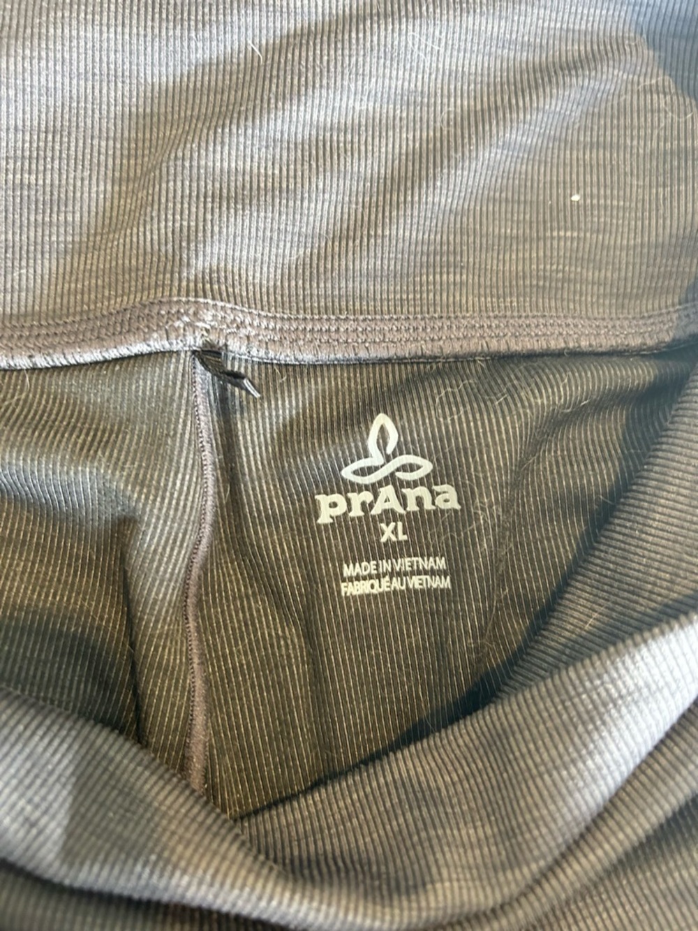 PrAna Becksa 7/8 Legging Women XL Grey Heather High Rise Side Pockets YogaPrAna - Picture 2 of 3